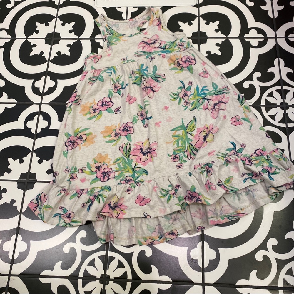 Gap tropical floral print dress